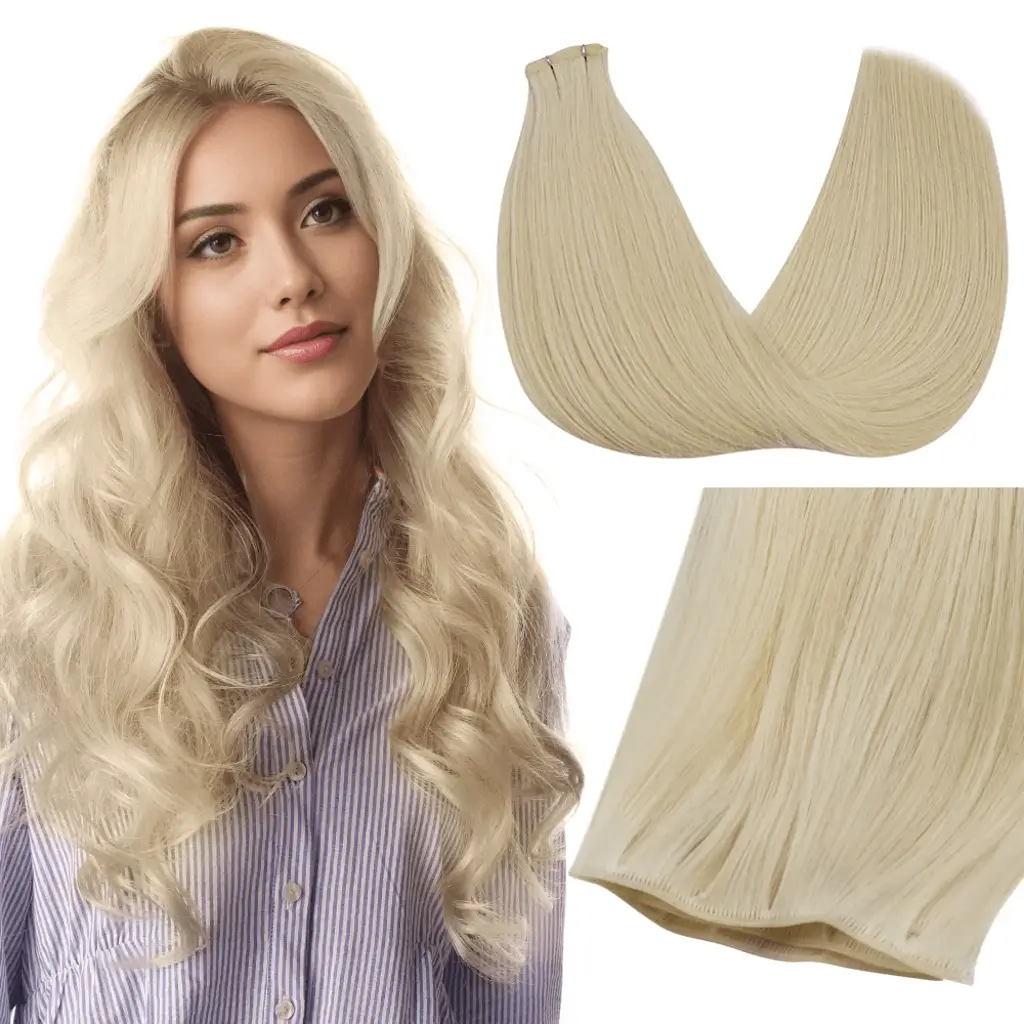 Virgin Genius Weft Hair Extensions Light Blonde #60